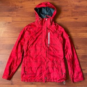 Columbia red winter jacket with Omni-Tech